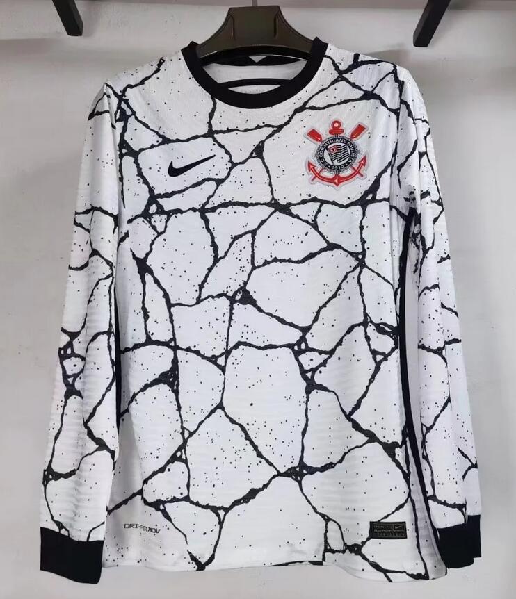 2021/22 SC Corinthians Long Sleeve Home Kit Soccer Jersey Player Version